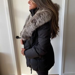 Mackage Adali Silver Fox Furtrim Coat 